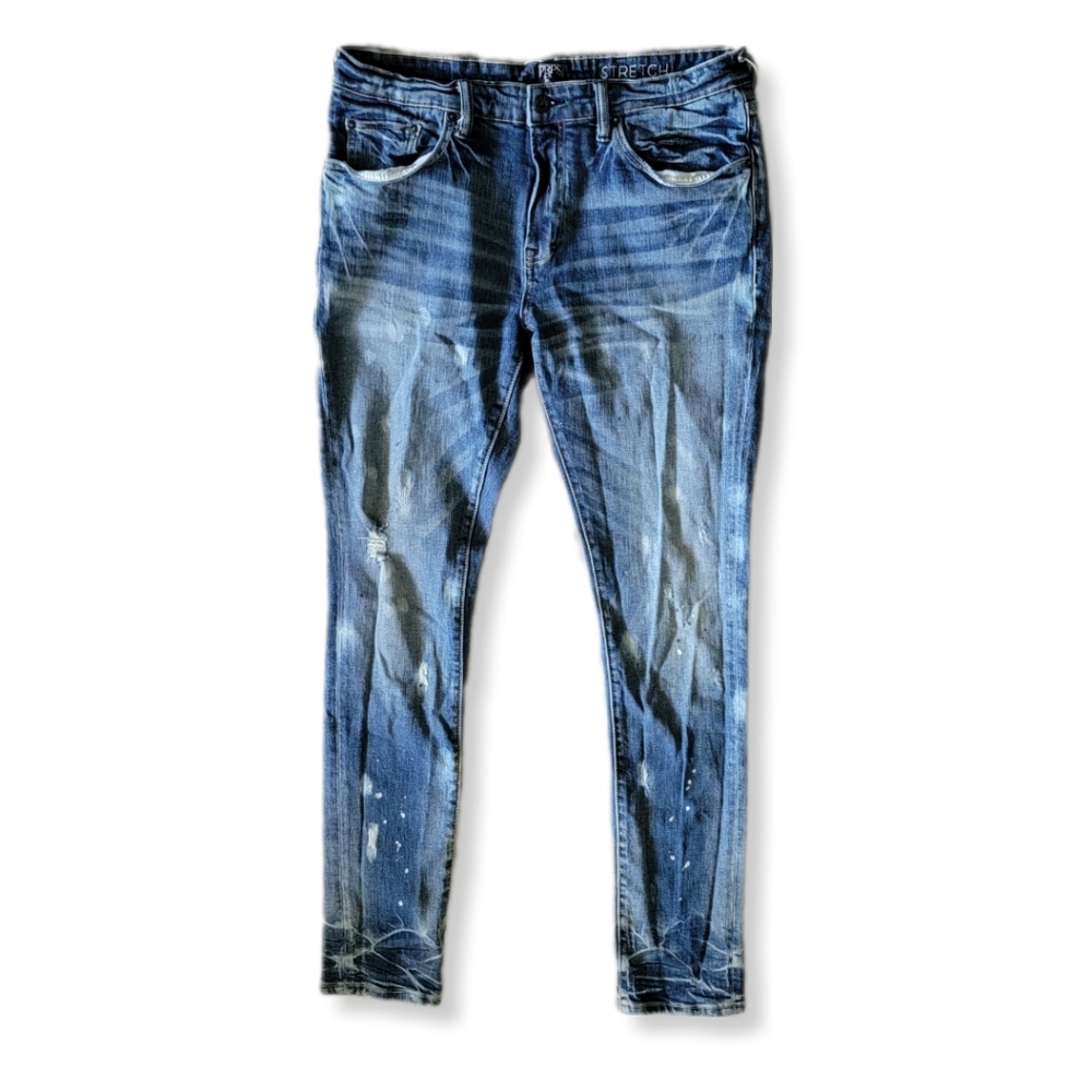 PRPS 99% cotton destressed painted wash Cayenne Jean Super Skinny Fit Size 34